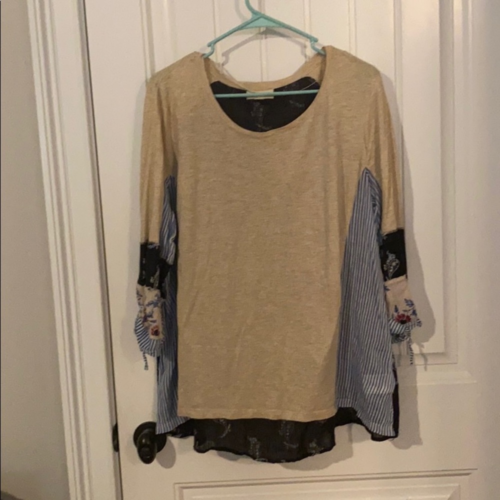Tunic with different patterns